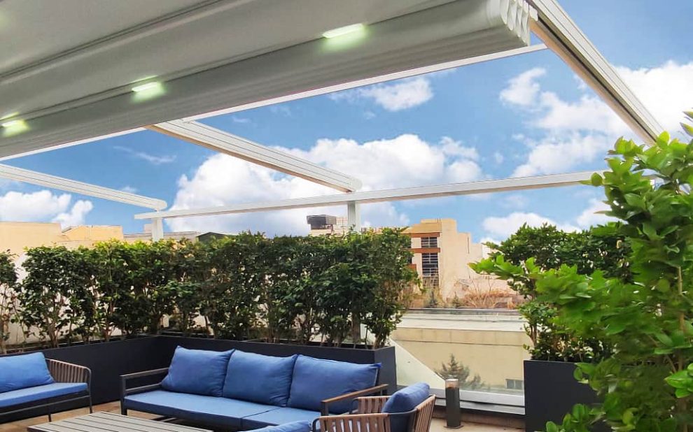 سایبان-برقی-روفگاردن-کلینیک