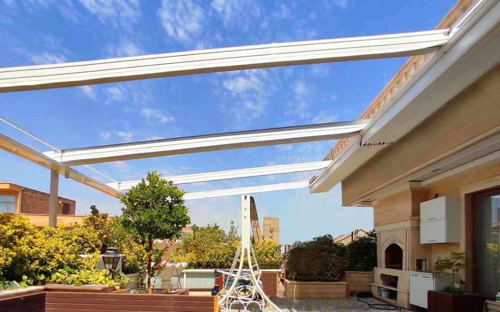 پروژه سقف متحرک پارچه ای بهار خواب