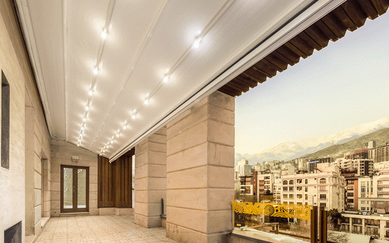 سقف متحرک تراس