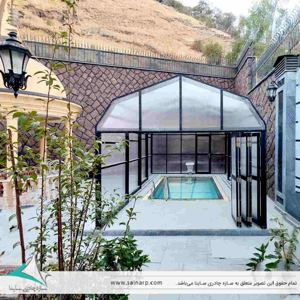 سایبان ریلی استخر | دماوند