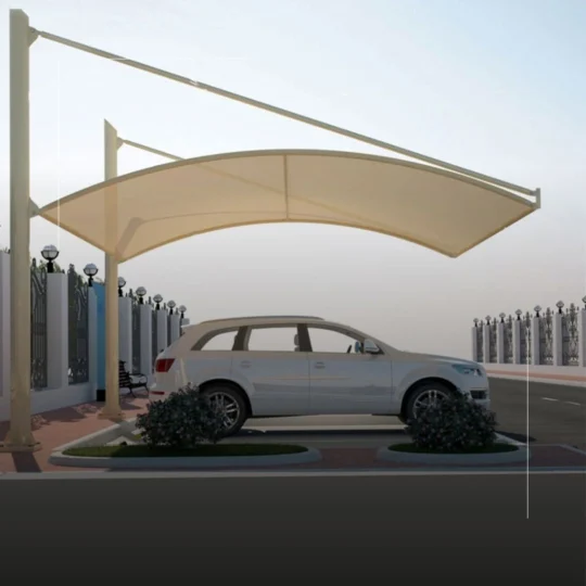 سازه-چادری-سایبان-پارچه-ای-ثابت-Canopy-and-sunshade